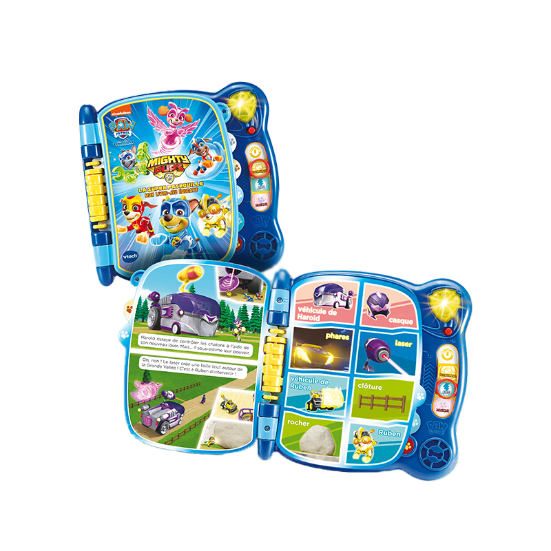 Livre tactile et éducatif de vocabulaire VTech PAW Patrol Mighty Pups